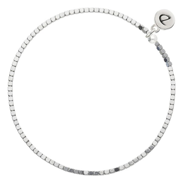 DORIANE Bijoux Bracelet Elastique Gris Hématite.