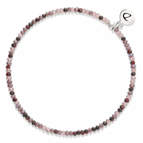 DORIANE Bijoux Bracelet Elastique Violet Prune.