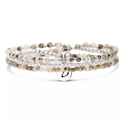 DORIANE Bijoux Bracelet Elastique Beige Léopard Heaven.