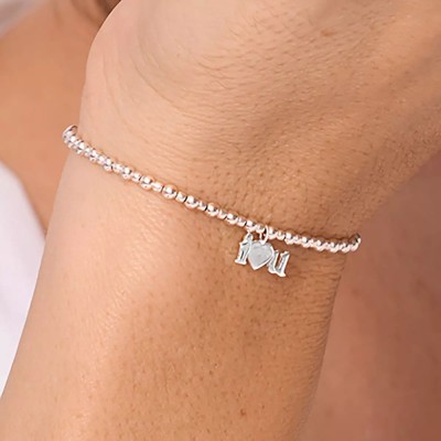 DORIANE Bijoux Bracelet Elastique Love You.