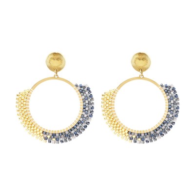 BELLE MAIS PAS QUE Boucles d’oreilles Tal Semi-Lunaire.