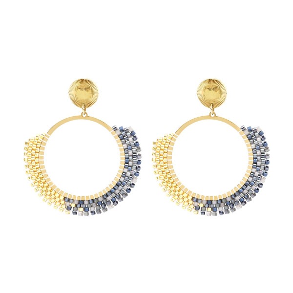 BELLE MAIS PAS QUE Boucles d’oreilles Tal Semi-Lunaire.