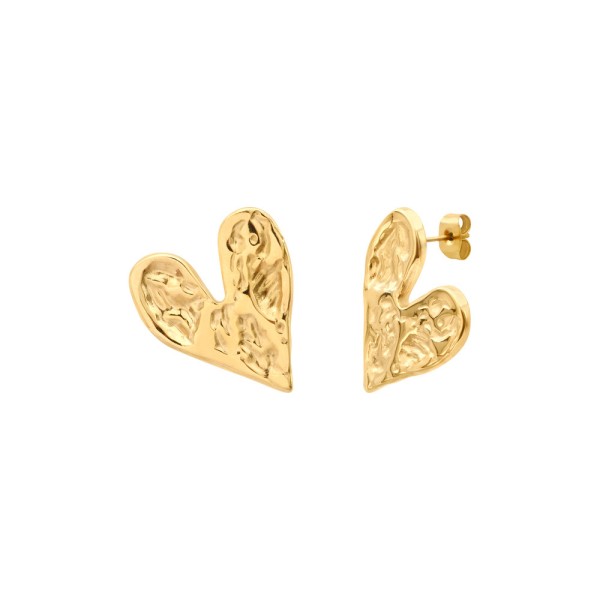 N°3 Boucles d’oreilles Poussoirs Coeur.