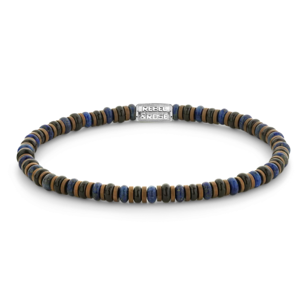 REBEL&ROSE Bracelet Extensible Slices Mixed Blue.