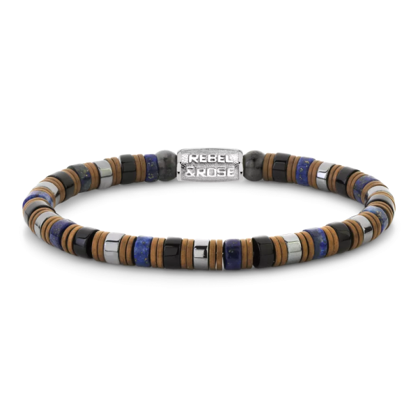REBEL&ROSE Bracelet Extensible Mixed-Blue.