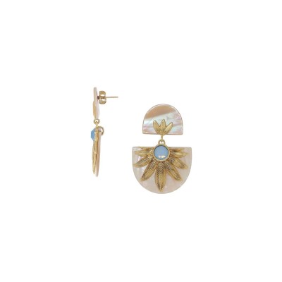 FRANCK HERVAL Boucles d’oreilles Poussoir Palma.