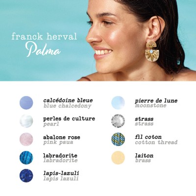 FRANCK HERVAL Boucles d’oreilles Crochet Palma.