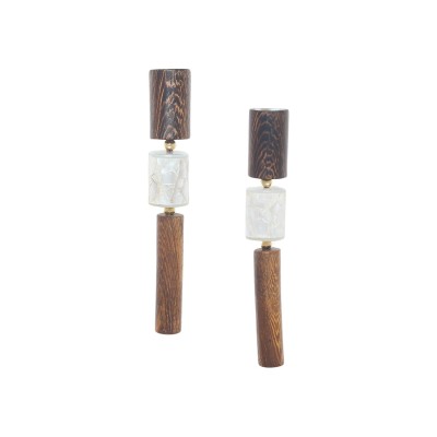 NATURE bijoux Boucles d'oreilles Poussoir Okawa.