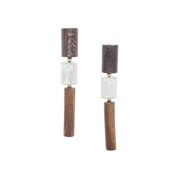 NATURE bijoux Boucles d'oreilles Poussoir Okawa.