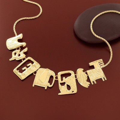 TARATATA bijoux Collier Plastron Swahili.
