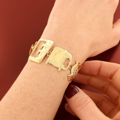 TARATATA bijoux Bracelet Ajustable Swahili.