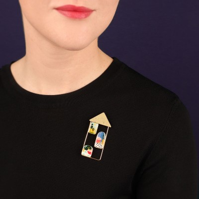 TARATATA bijoux Broche Curieuse.