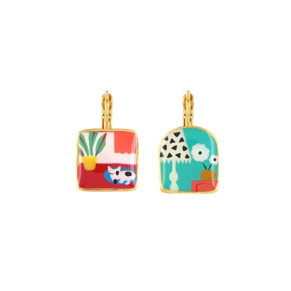 TARATATA bijoux Boucles d’oreilles Dormeuses Curieuse.