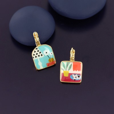 TARATATA bijoux Boucles d’oreilles Dormeuses Curieuse.