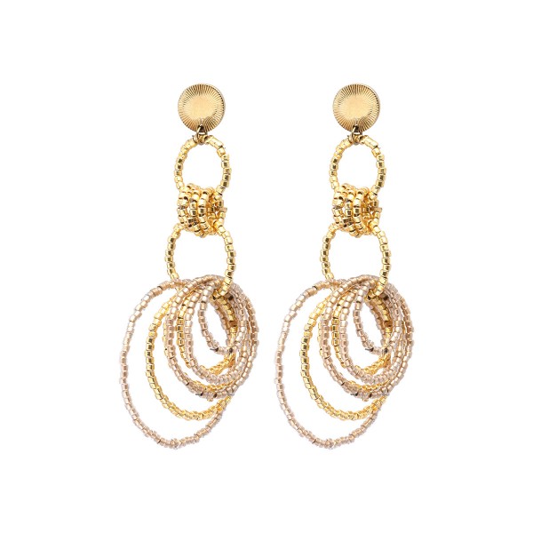 BELLE MAIS PAS QUE Boucles d’oreilles Poussoir Oana Sunny Belle.