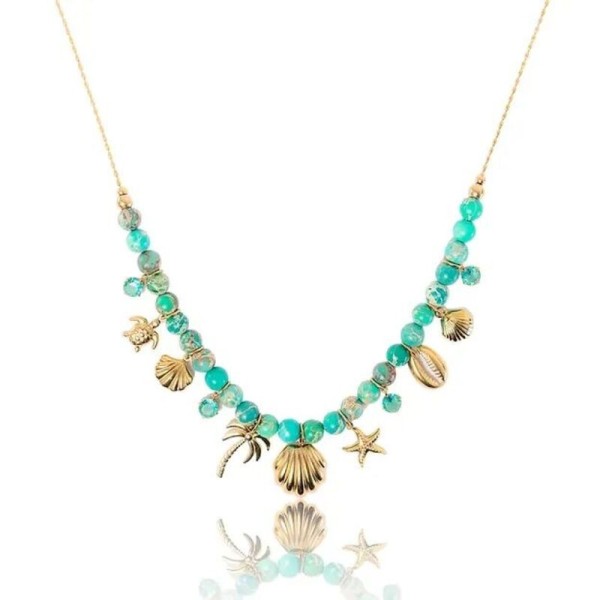 MADAMIRMA Collier Aqua.