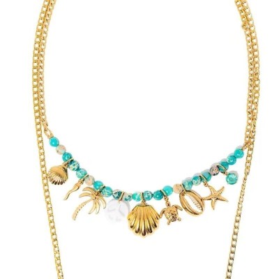 MADAMIRMA Collier Cravate Aqua