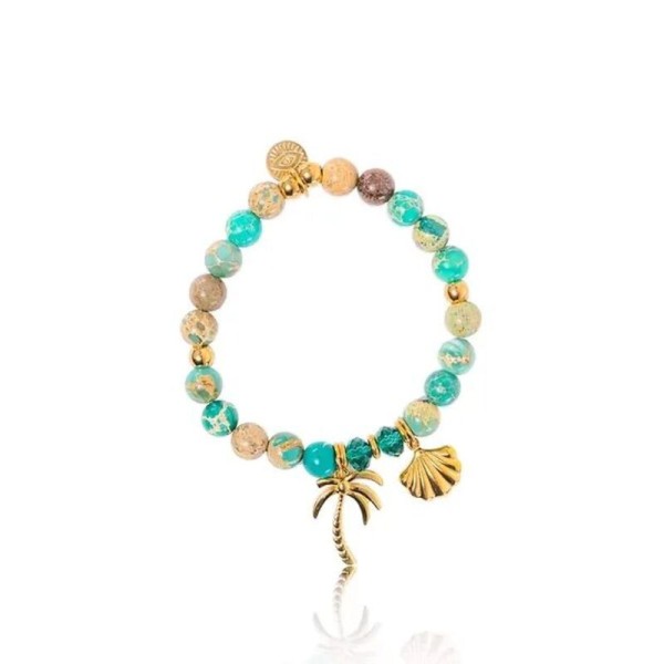 MADAMIRMA Bracelet Extensible Aqua.