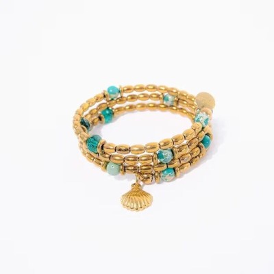 MADAMIRMA Bracelet Spirale Aqua.