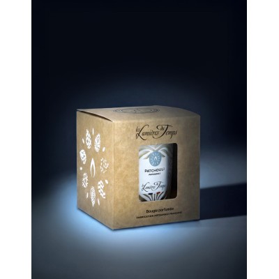 LES LUMIERES DU TEMPS Bougie 180 gr Patchouli.