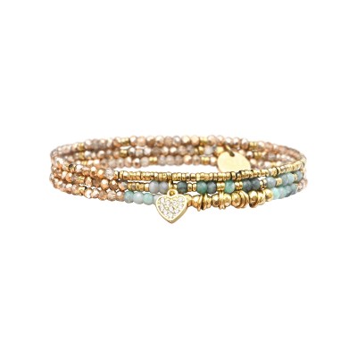 BELLE MAIS PAS QUE Bracelet Janna Signature Coeur