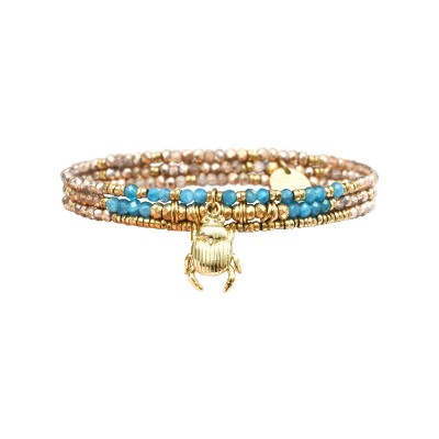 BELLE MAIS PAS QUE Bracelet Janna Signature Scarabée.