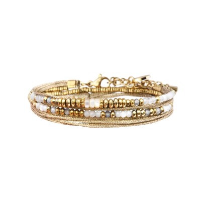 BELLE MAIS PAS QUE Bracelet Rim Signature Blanc.