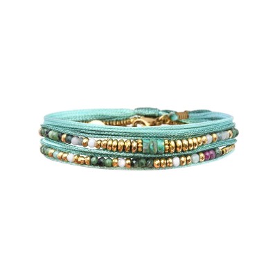 BELLE MAIS PAS QUE Bracelet Rim Signature Bleu.