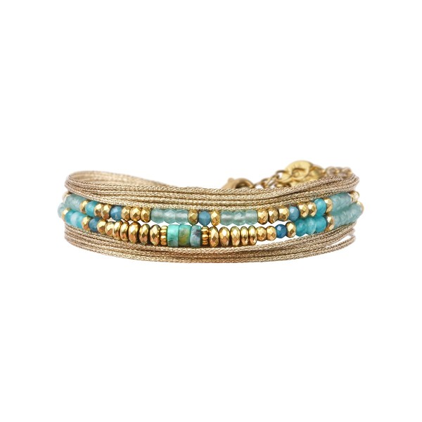 BELLE MAIS PAS QUE Bracelet Rim Signature Doré.