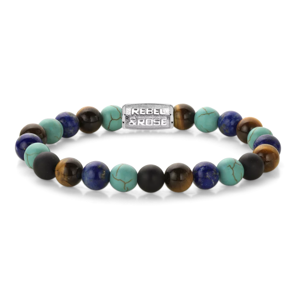 REBEL&ROSE Bracelet Extensible Mix Turquoise.