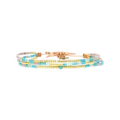 BELLE MAIS PAS QUE Bracelet Blue Maldives Agathe.