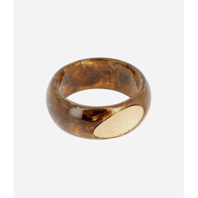ZAG Bijoux Bracelet Jonc Faro Marbré Noisette.