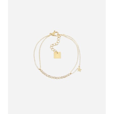 ZAG Bijoux Bracelet ajustable Giju Acier doré.