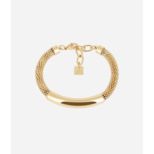 ZAG Bijoux Bracelet ajustable Narni Acier doré.