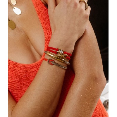 ZAG Bijoux Bracelet ajustable Narni Acier doré.
