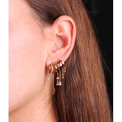 ZAG Bijoux Boucles d’oreilles poussoir Pilar.