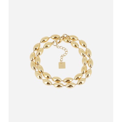 ZAG Bijoux Collier Nyra Acier doré.