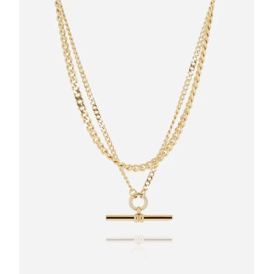ZAG Bijoux Collier Oletta Acier doré.