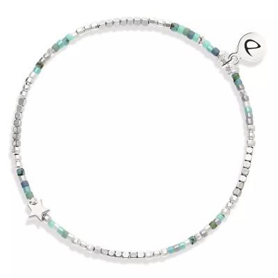 DORIANE Bijoux Bracelet Elastiqué L’Etoilé Bleu.