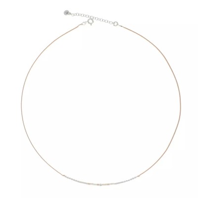 Doriane Bijoux Collier Le Pétillant Vert Crème.
