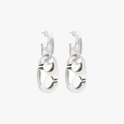 CXC Boucles d’oreilles Mousqueton plaquées Argent.