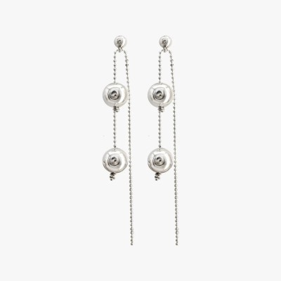CXC Boucles d’oreilles Boules Plaquées Argent.