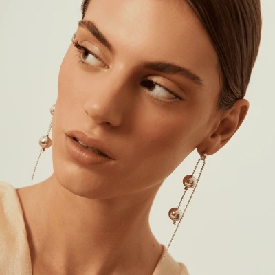 CXC Boucles d’oreilles Boules Plaquées Argent.