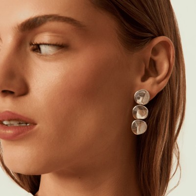 CXC Boucles d’oreilles Plaquées Argent.