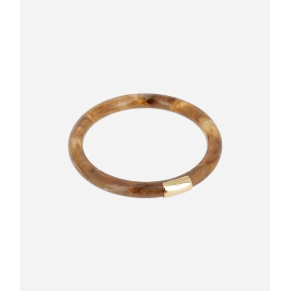 ZAG Bijoux Bracelet Jonc Bangkok Acétate Marron.