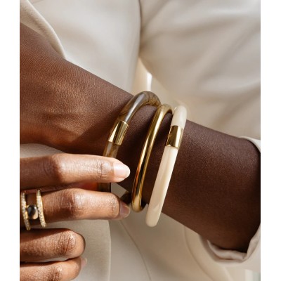 ZAG Bijoux Bracelet Jonc Bangkok Acétate Nude.
