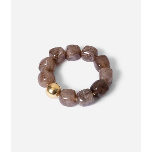 ZAG Bijoux Bracelet extensible Œdipe Marron.