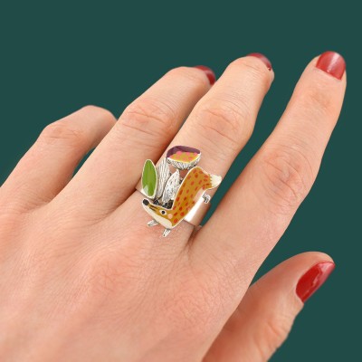 TARATATA bijoux Bague ajustable Fox.