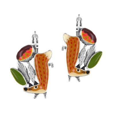 TARATATA bijoux Boucles d’oreilles Dormeuses Fox.