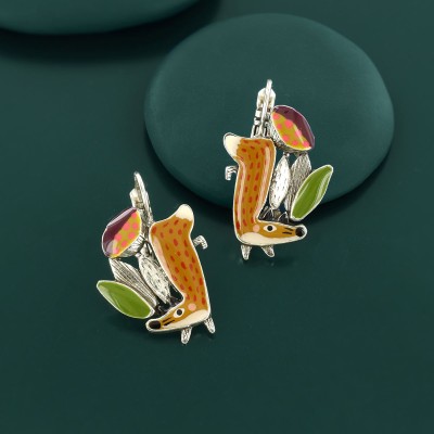 TARATATA bijoux Boucles d’oreilles Dormeuses Fox.